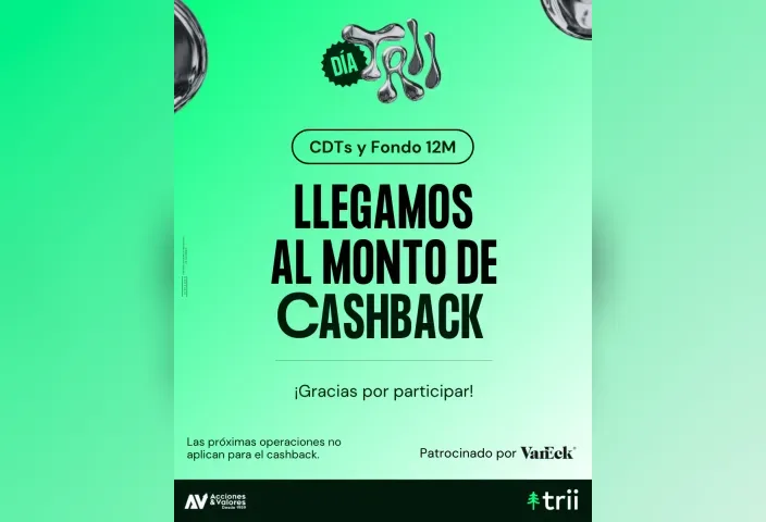 Post de resultados de cashback del Día trii