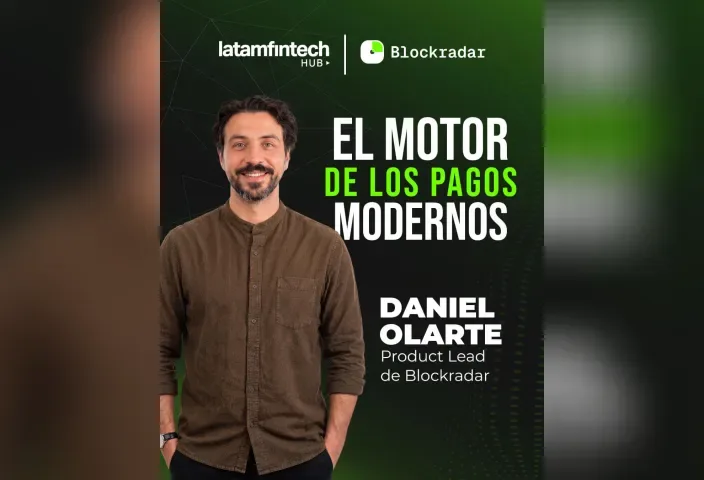 Tarjeta de speaker de Blockradar para Latam Fintech Hub