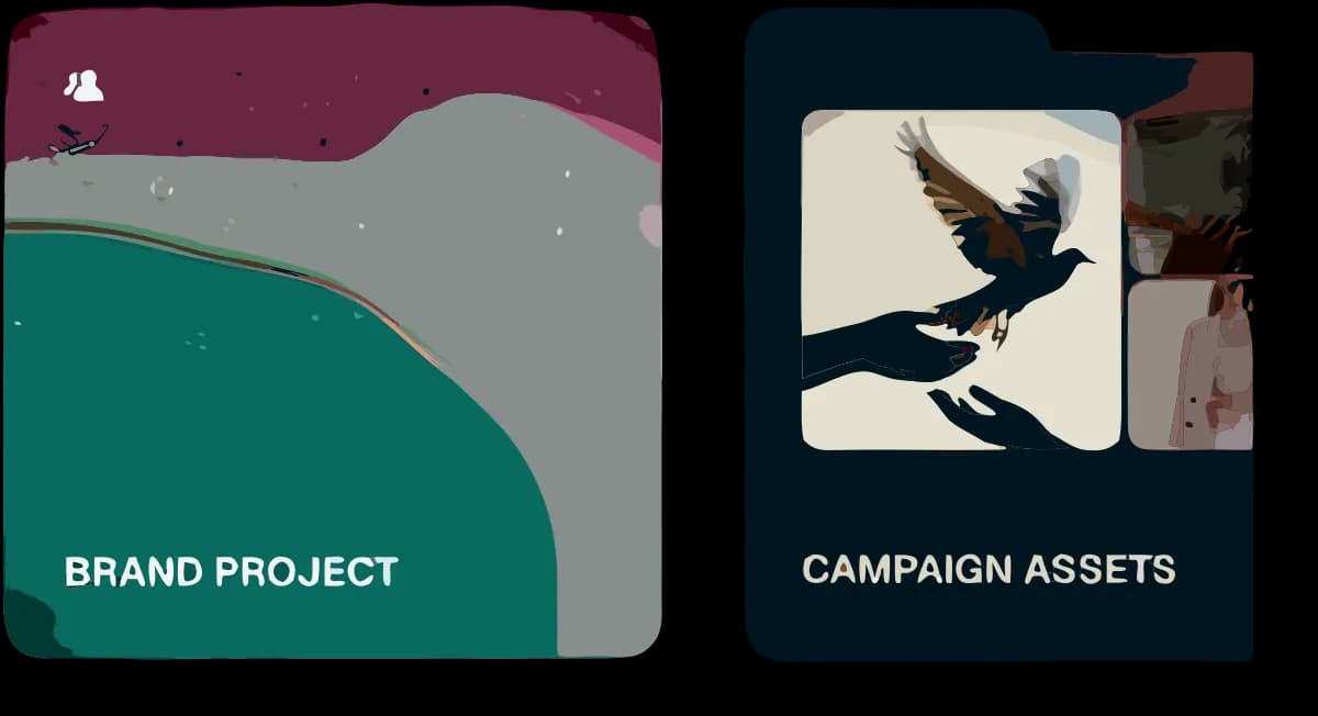 Brand assets kept consistent across projects